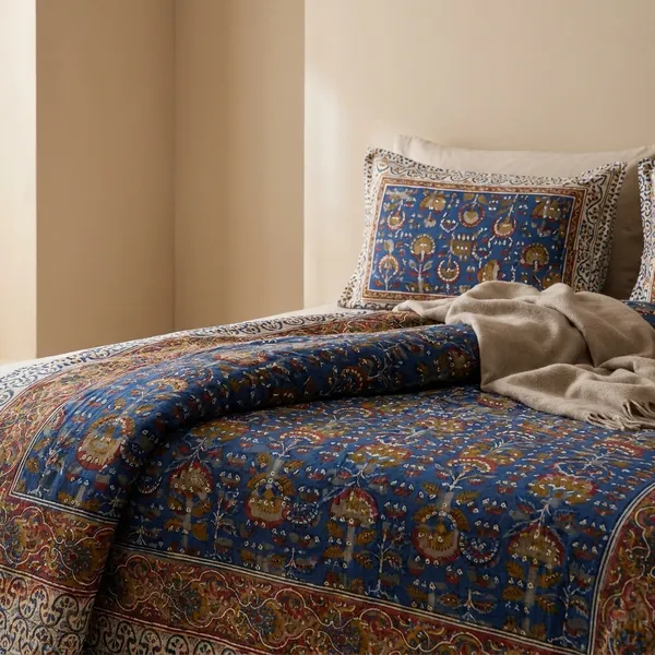Indigo_Classic_Motif_Premium_Cotton_King_Bedsheet_Set