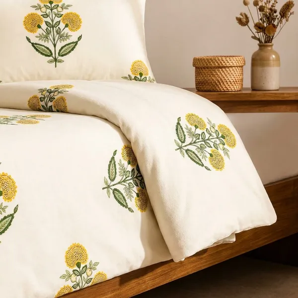 Sunflower_Bloom_Ivory_Premium_Cotton_King_Bedsheet_Set