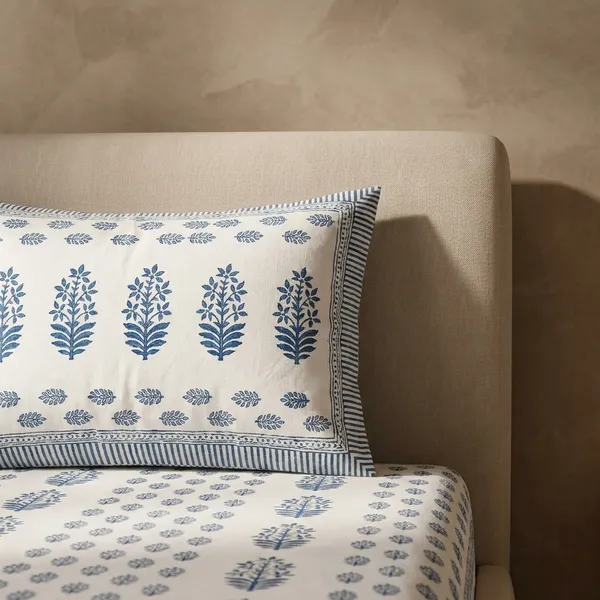Blue_Block_Print_Cotton_King_Size_Bedsheet