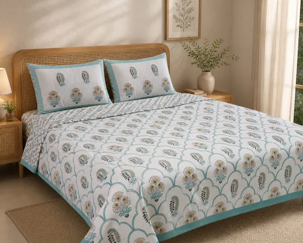 Mor_Pankh_Scallop_Handblock_King_Size_Bedsheet