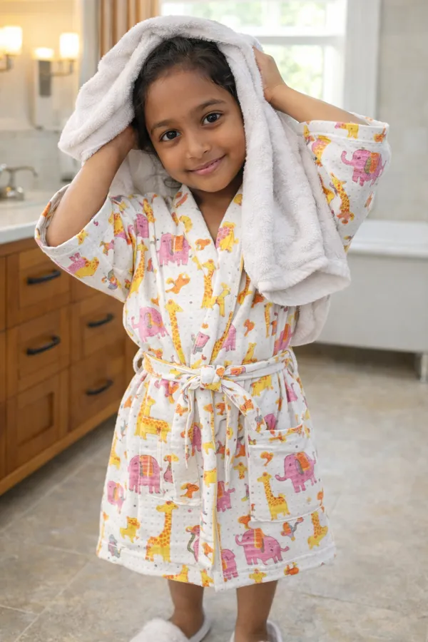 Kids_Animal_Adventure_Cotton_Waffle_-_Yellow