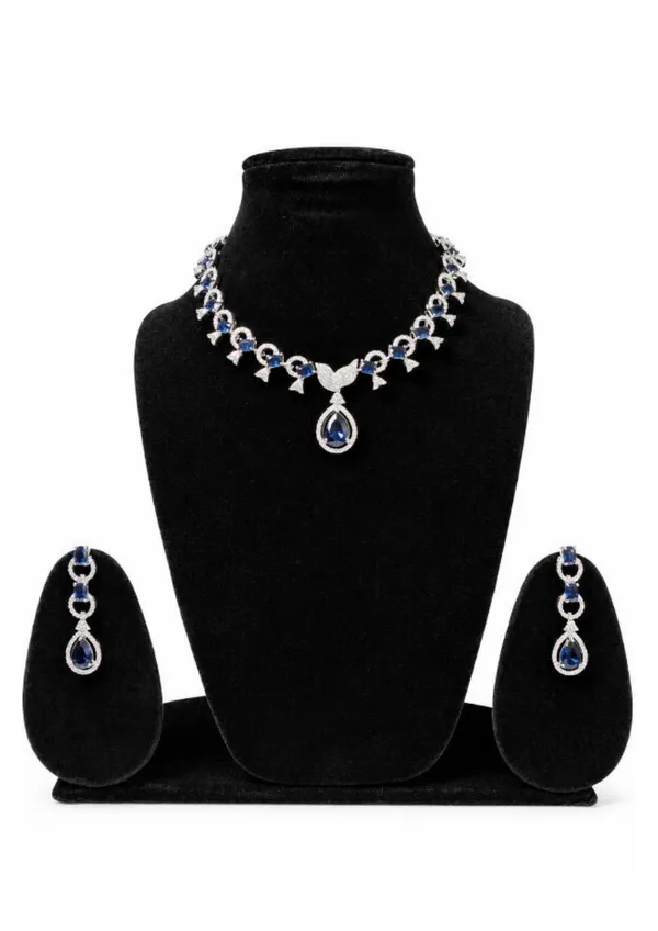 Blue_Crystal_Stone_Silver_Tone_Jewellery_Set_With_Necklace_And_Earrings