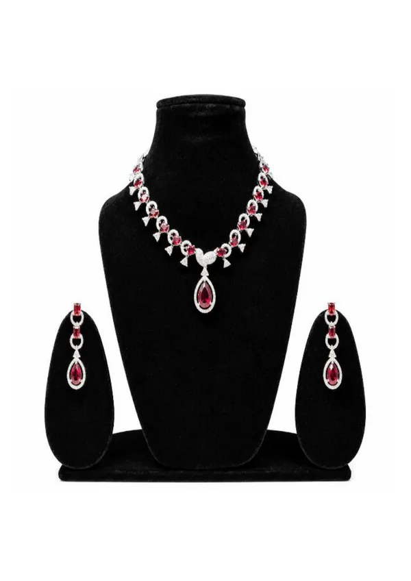 Pink_Crystal_Stone_Necklace_Set_With_Matching_Earrings