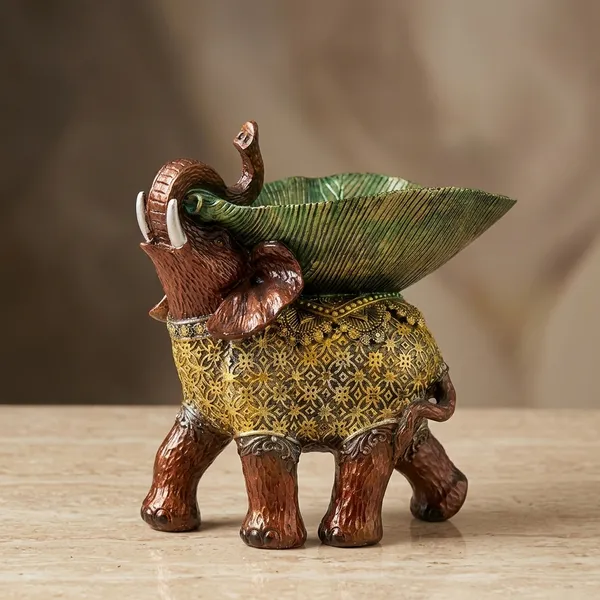 Royal_Elephant_Leaf_Bowl_Decorative_Showpiece
