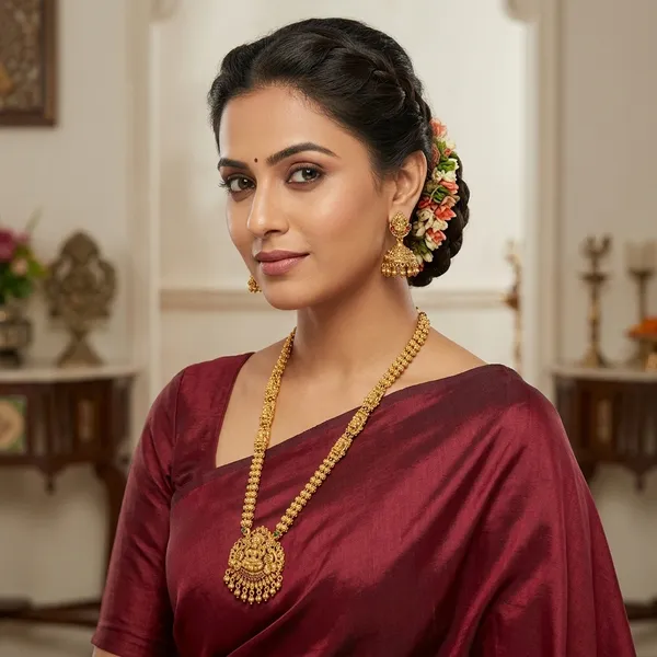 Golden_Temple_Design_Long_Necklace_Set_With_Jhumka_Earrings