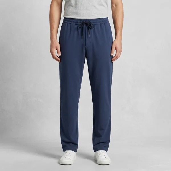 Grey_And_Navy_Blue_Terry_Straight_Fit_Formal_Trousers_For_Men
