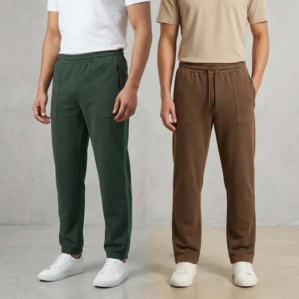 Brown_&_Green_Terry_Cargo_Trousers_Duo