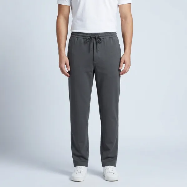 Grey_Terry_Relaxed_Fit_Drawstring_Formal_Trousers_For_Men