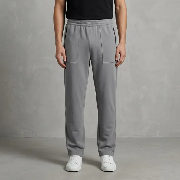 Grey_Terry_Relaxed_Fit_Zip_Pocket_Cargo_Pants_For_Men