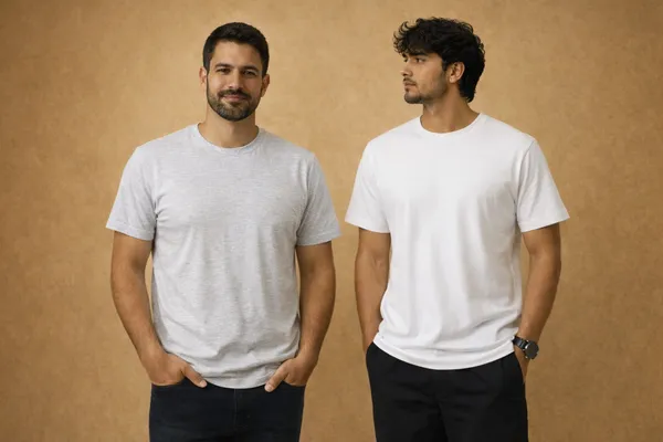 Grey_&_White_Single_Jersey_T-Shirt_Duo