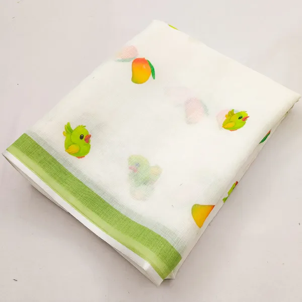 Soft_Linen_Cotton_Saree_with_Yellow_Floral_Print