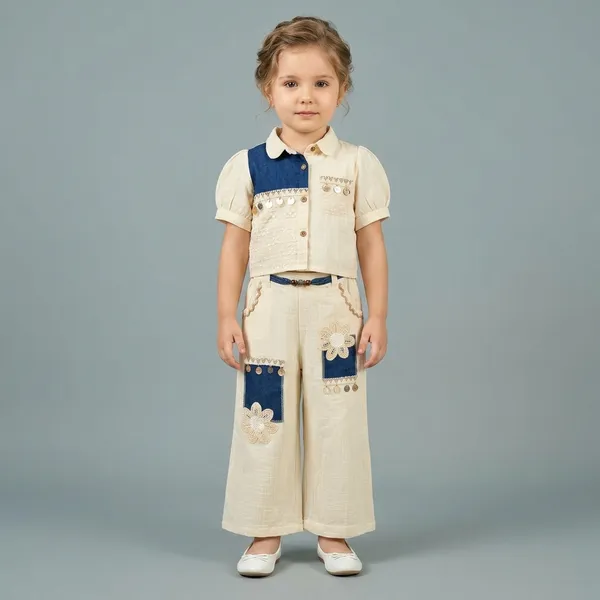 Cream_And_Blue_Premium_Cotton_And_Hosiery_Co-Ord_Set_For_Girls
