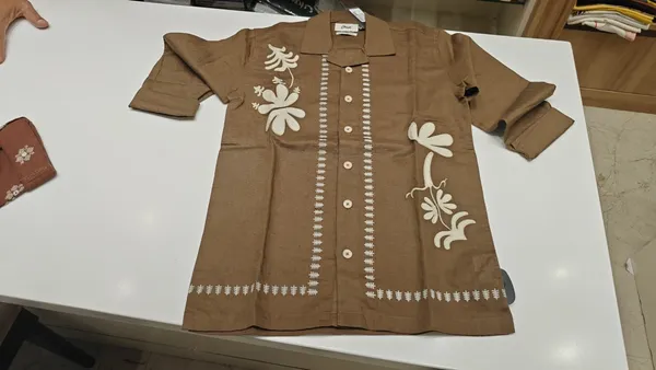 Brown_Premium_Cotton_Full_Sleeve_Shirt_For_Boys