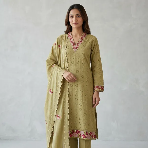 Lime_Green_Premium_Cotton_Suit_For_Women