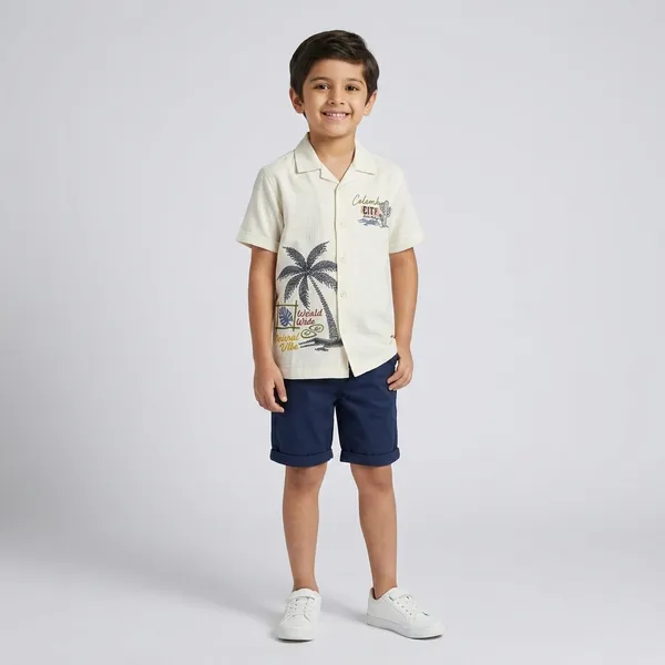 White_Premium_Linen_Half_Sleeve_Shirt_For_Boys
