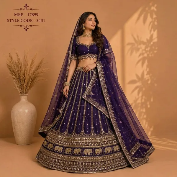 Purple_Premium_Net_Silk_Unstitched_Lehenga_For_Women