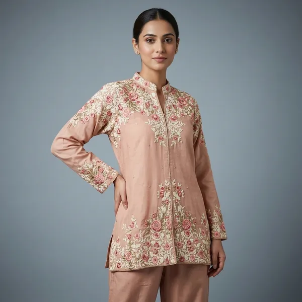 Peach_Premium_Cotton_And_Hosiery_Co-Ord_Set_For_Women
