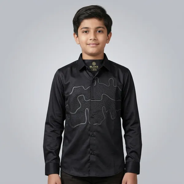 Grey_Premium_Satin_Full_Sleeve_Shirt_For_Boys