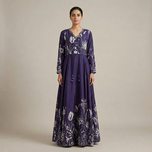 Navy_Blue_Premium_Crepe_Silk_Gown_For_Women