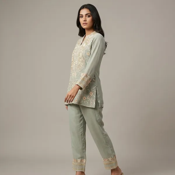 Pastel_Blue_Premium_Georgette_Co-Ord_Set_For_Women
