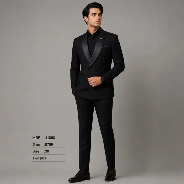 Black_Premium_Japanese_Lachka_Stitched_Blazer_And_Unstitched_Pant_For_Men