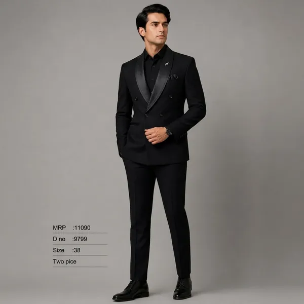 Black_Premium_Japanese_Lachka_Stitched_Blazer_And_Unstitched_Pant_For_Men