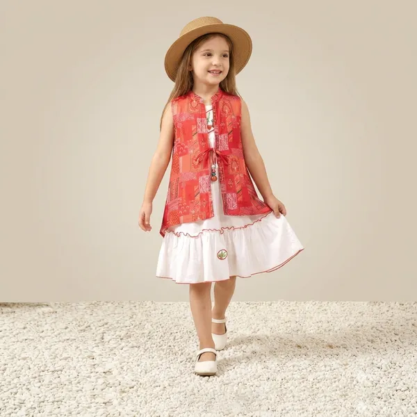Coral_And_White_Premium_Cotton_And_Hosiery_Frock_For_Girls