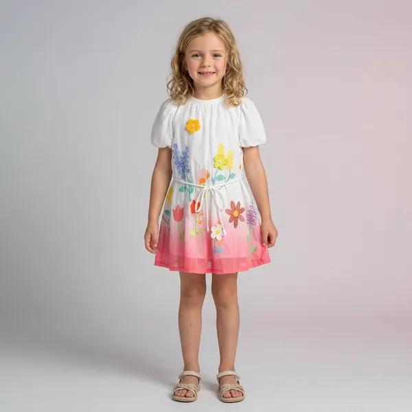 White_And_Pink_Premium_Cotton_And_Hosiery_Frock_For_Girls