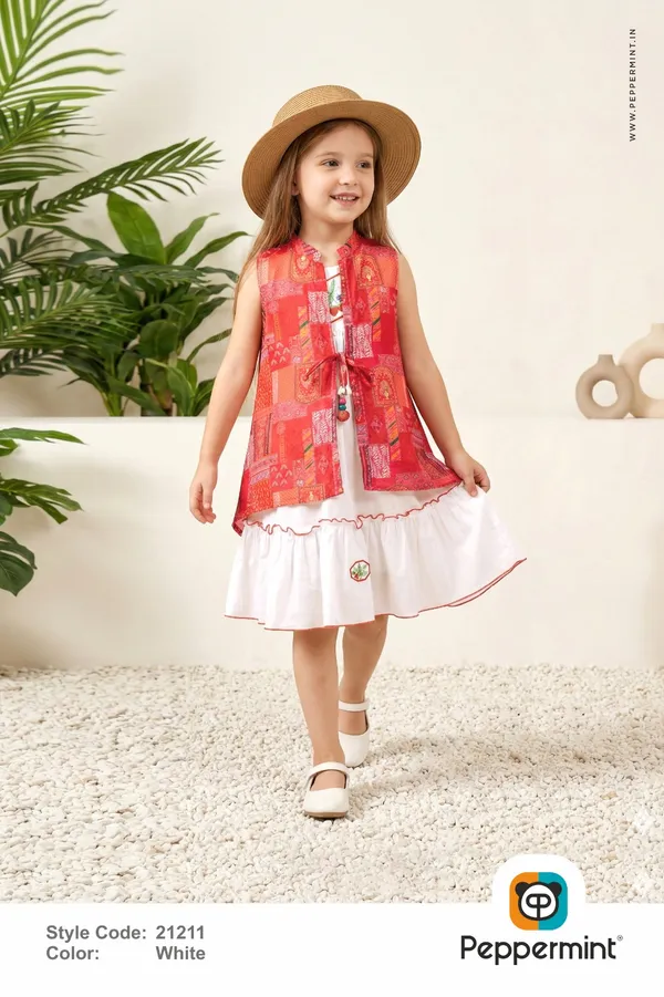 Coral_And_White_Premium_Cotton_And_Hosiery_Frock_For_Girls