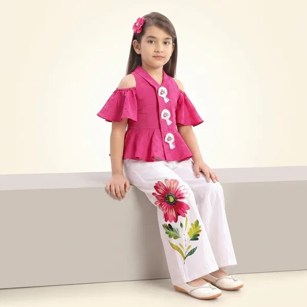 Pink_And_White_Premium_Cotton_And_Hosiery_Palazzo_With_Crop_Top_For_Girls