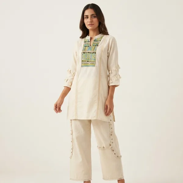 White_Premium_Cotton_Co-Ord_Set_For_Women