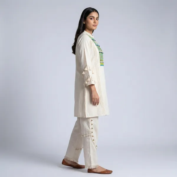 White_Premium_Cotton_Co-Ord_Set_For_Women