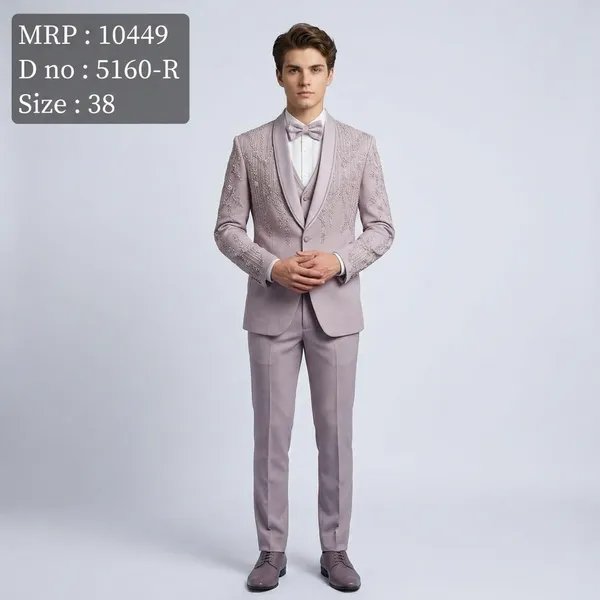 Lavender_Premium_Japanese_Lachka_Stitched_Blazer_And_Unstitched_Pant_For_Men
