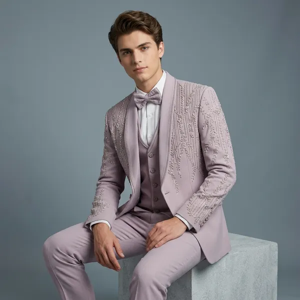 Lavender_Premium_Japanese_Lachka_Stitched_Blazer_And_Unstitched_Pant_For_Men