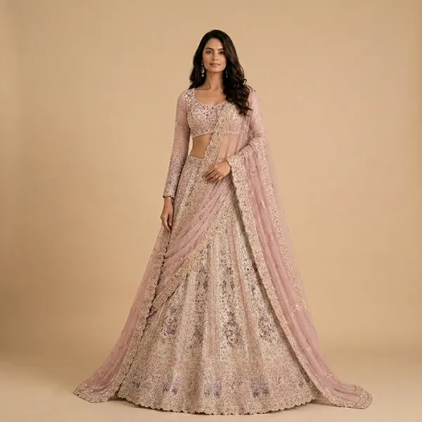 Pink_Premium_Net_Unstitched_Lehenga_For_Women