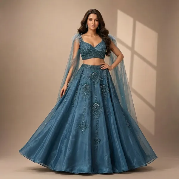 Teal_Blue_Premium_Satin_Unstitched_Lehenga_For_Women