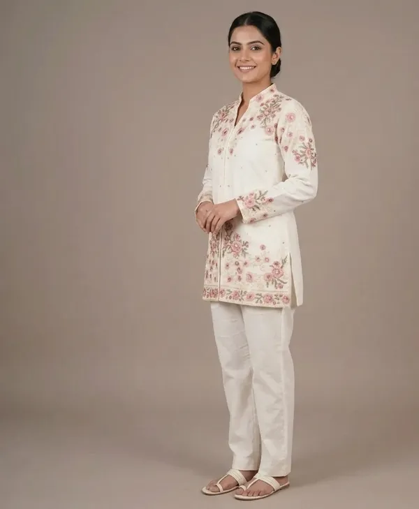 White_Premium_Cotton_Co-Ord_Set_For_Women