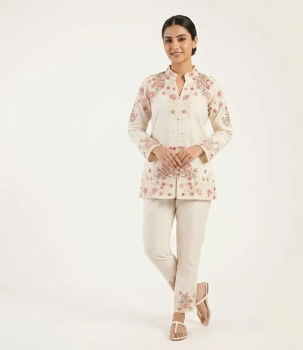 White_Premium_Cotton_Co-Ord_Set_For_Women