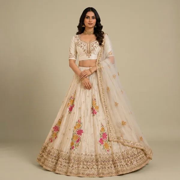 Off_White_Premium_Net_Silk_Unstitched_Lehenga_For_Women