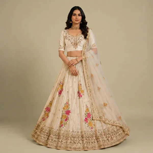 Off_White_Premium_Net_Silk_Unstitched_Lehenga_For_Women