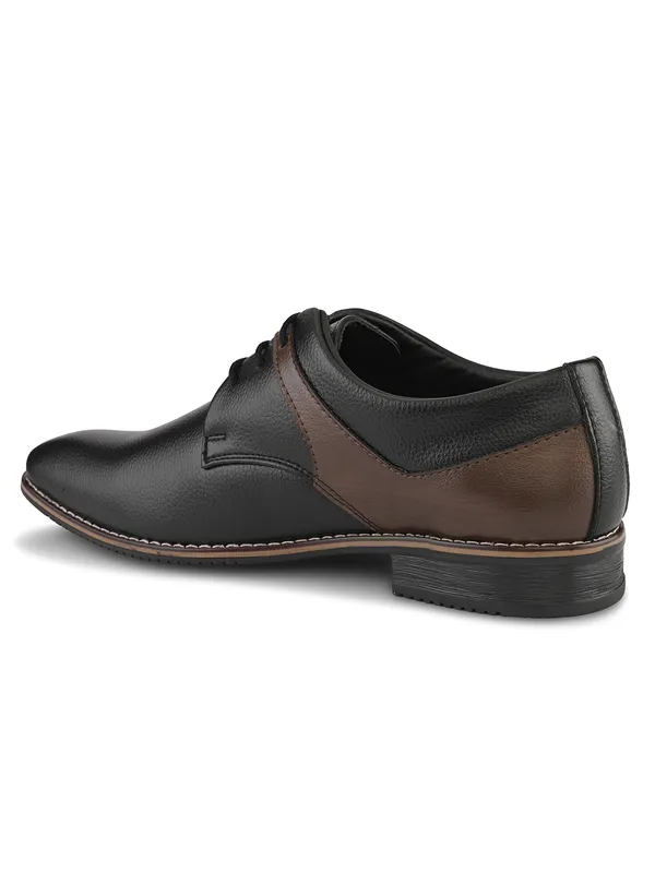 Black_Faux_Leather_Lace-Up_Formal_Derby_Shoes_For_Men