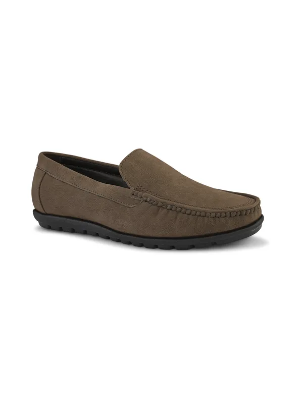 Khaki_Suede_Slip-On_Loafers_For_Men