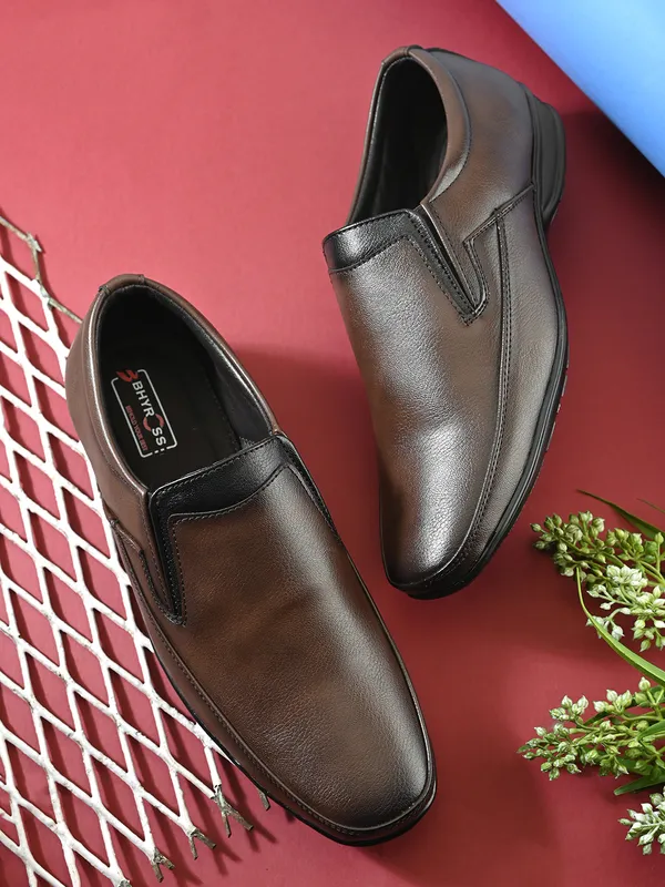 Brown_Faux_Leather_Formal_Slip-On_Shoes_For_Men