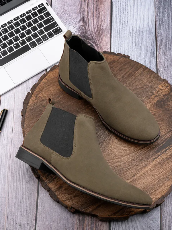 Olive_Suede_Slip-On_Chelsea_Boots_for_Men