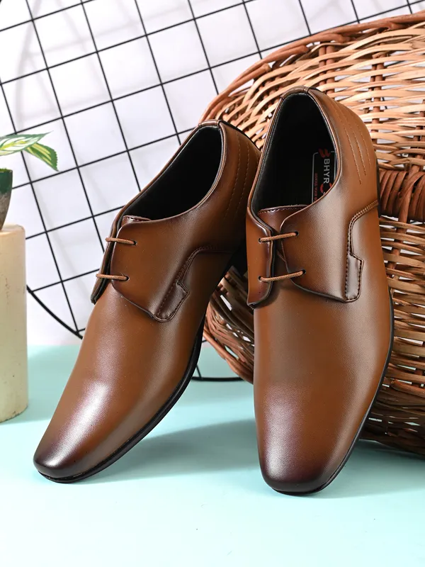Tan_Leather_Square_Toe_Formal_Derby_Shoes_For_Men