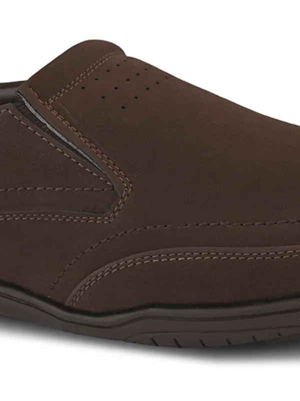Coffee_Faux_Leather_Slip-On_Casual_Shoes_For_Men