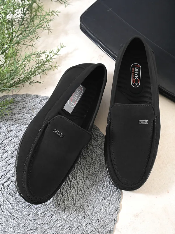 Black_Suede_Slip-On_Loafers_For_Men