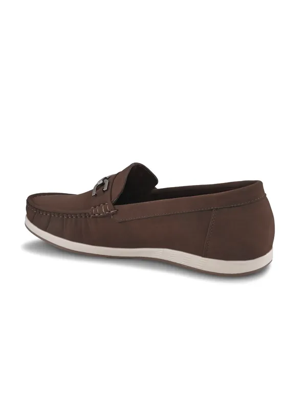 Brown_Faux_Leather_Slip-On_Buckle_Loafers_For_Men