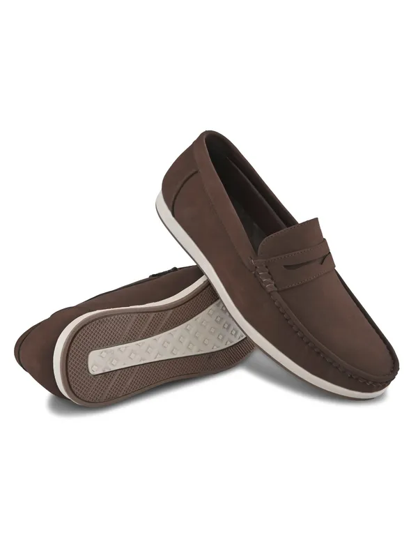 Brown_Faux_Leather_Slip-On_Loafers_For_Men