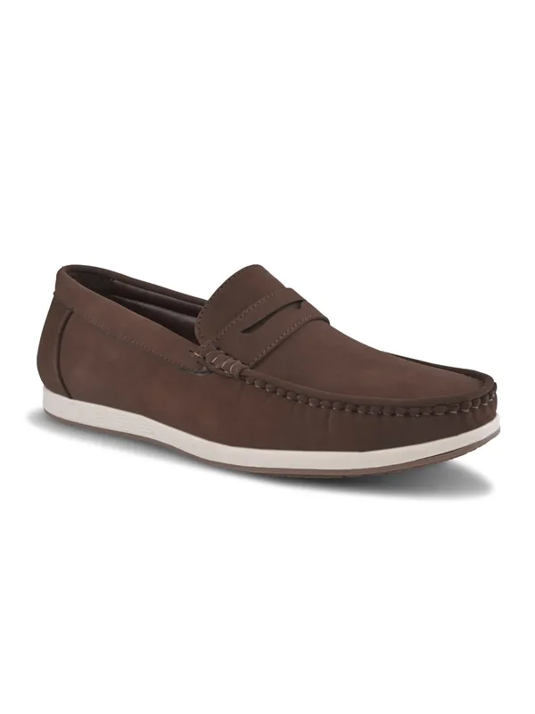 Brown_Faux_Leather_Slip-On_Loafers_For_Men